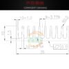 IC / MOSFET Heat Sink 10 × 35 × 10 mm — with Thermal Tape - product detail view
