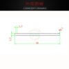 Aluminum Heat Sink 50 × 50 × 2.3 mm — Slim Aluminum Heat Sink 50 × 50 × 2.3 mm — Slim - product detail view