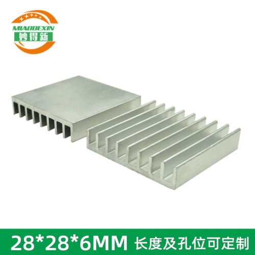IC / MOSFET Heat Sink 28 × 28 × 6 mm (Variant 2) - aluminum heat sink, wholesale from MX Heatsink