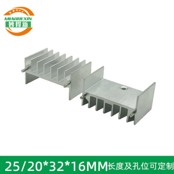 TO-220 Heat Sink 25 × 32 × 16 mm TO-220 Heat Sink 25 × 32 × 16 mm - aluminum heat sink, wholesale from MX Heatsink
