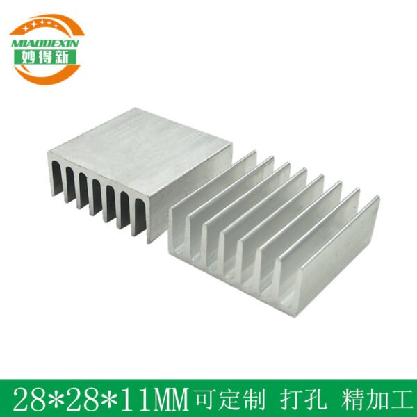 Aluminum Heat Sink 28 × 28 × 11 mm - aluminum heat sink, wholesale from MX Heatsink