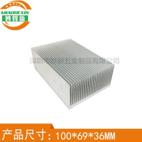 Amplifier Heat Sink 100 × 69 × 36 mm — Dense Fins, High Power Amplifier Heat Sink 100 × 69 × 36 mm — Dense Fins, High Power - aluminum heat sink, wholesale from MX Heatsink