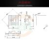 Aluminum Heat Sink 38 × 38 × 10 mm — with Thermal Tape, Black Anodized - product detail view