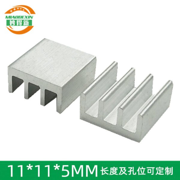 IC / MOSFET Heat Sink 11 × 11 × 5 mm (Variant 2) - aluminum heat sink, wholesale from MX Heatsink