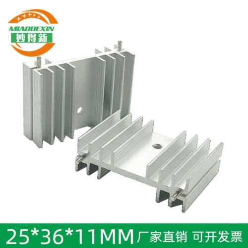 IC / MOSFET Heat Sink 25 × 36 × 11 mm - aluminum heat sink, wholesale from MX Heatsink