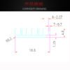 IC / MOSFET Heat Sink 18.5 × 18.5 × 5 mm (Variant 2) - product detail view