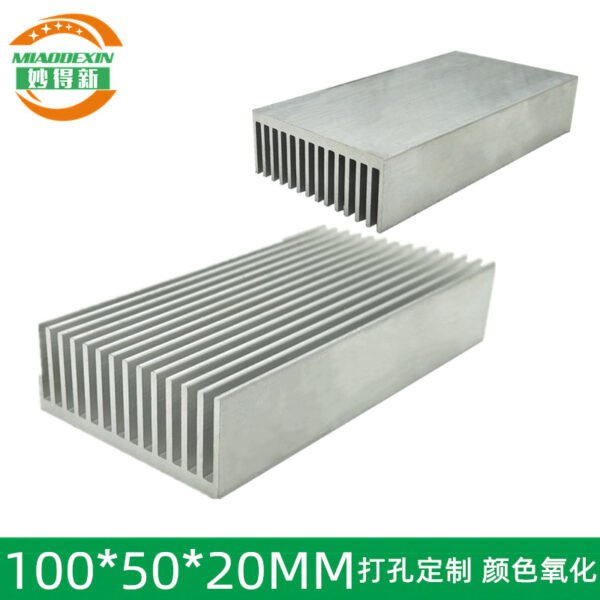 Amplifier Heat Sink 100 × 50 × 20 mm - aluminum heat sink, wholesale from MX Heatsink