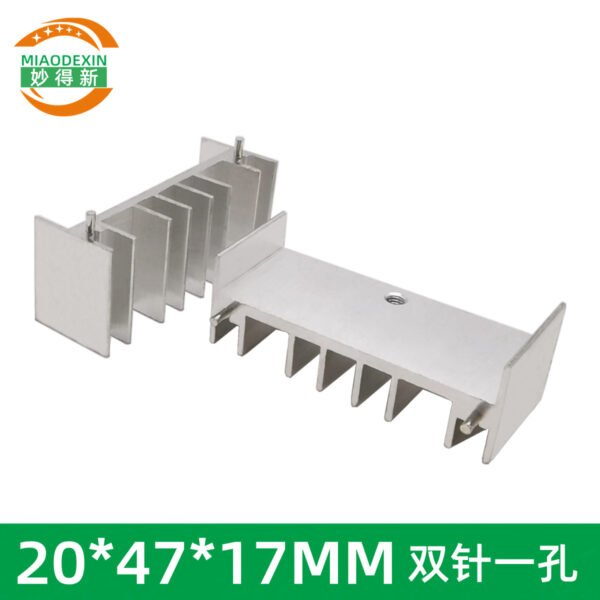 IC / MOSFET Heat Sink 20 × 47 × 17 mm - aluminum heat sink, wholesale from MX Heatsink