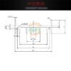 IC / MOSFET Heat Sink 20 × 47 × 17 mm - product detail view