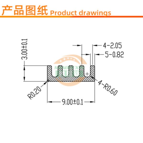 IC / MOSFET Heat Sink 9 × 9 × 3 mm - product detail view