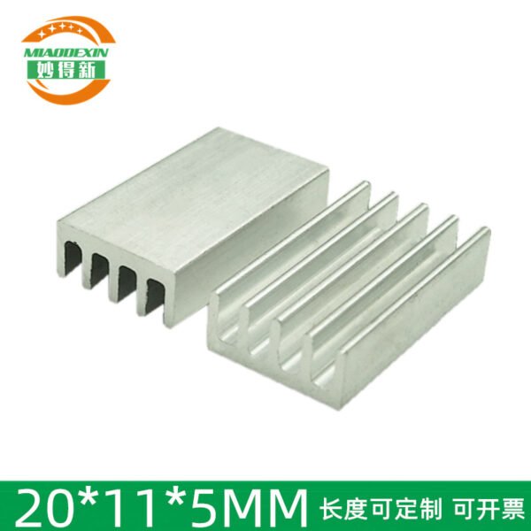 Aluminum Heat Sink 20 × 11 × 5 mm Aluminum Heat Sink 20 × 11 × 5 mm - aluminum heat sink, wholesale from MX Heatsink