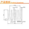 IC / MOSFET Heat Sink 28 × 28 × 20 mm — Black Anodized - product detail view