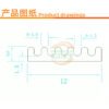 IC / MOSFET Heat Sink 6 × 12 × 3 mm - product detail view