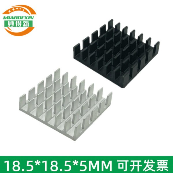 IC / MOSFET Heat Sink 18.5 × 18.5 × 5 mm - aluminum heat sink, wholesale from MX Heatsink