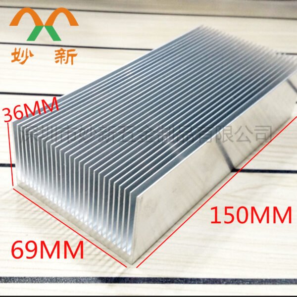 Aluminum Heat Sink 150 × 69 × 36 mm — Dense Fins, High Power - aluminum heat sink, wholesale from MX Heatsink