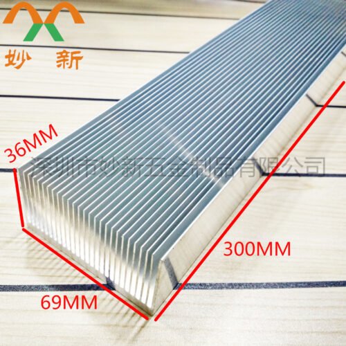 Aluminum Heat Sink 300 × 69 × 36 mm — Dense Fins, High Power Aluminum Heat Sink 300 × 69 × 36 mm — Dense Fins, High Power - aluminum heat sink, wholesale from MX Heatsink