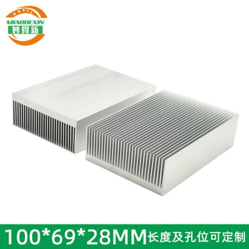 Aluminum Heat Sink 100 × 69 × 28 mm — Dense Fins Aluminum Heat Sink 100 × 69 × 28 mm — Dense Fins - aluminum heat sink, wholesale from MX Heatsink