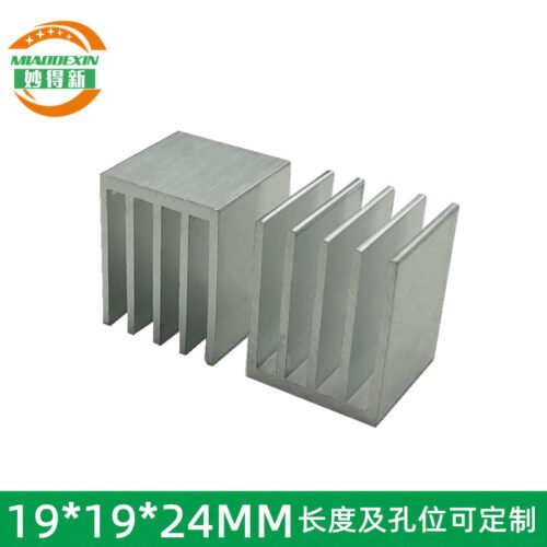 Aluminum Heat Sink 19 × 19 × 24 mm - aluminum heat sink, wholesale from MX Heatsink