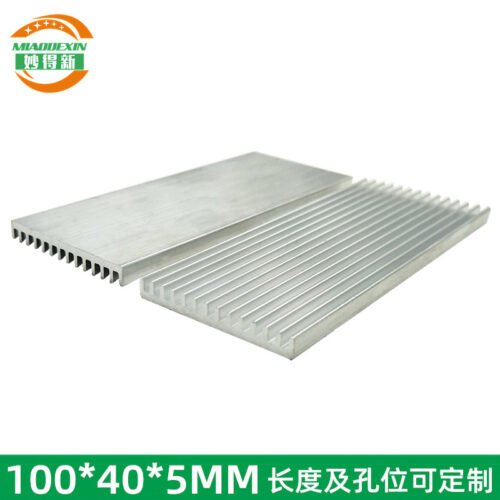Aluminum Heat Sink 100 × 40 × 5 mm — Slim - aluminum heat sink, wholesale from MX Heatsink