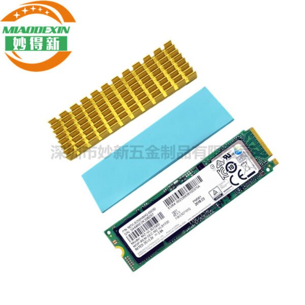 M.2 SSD Heat Spreader (Variant 2) - aluminum heat sink, wholesale from MX Heatsink