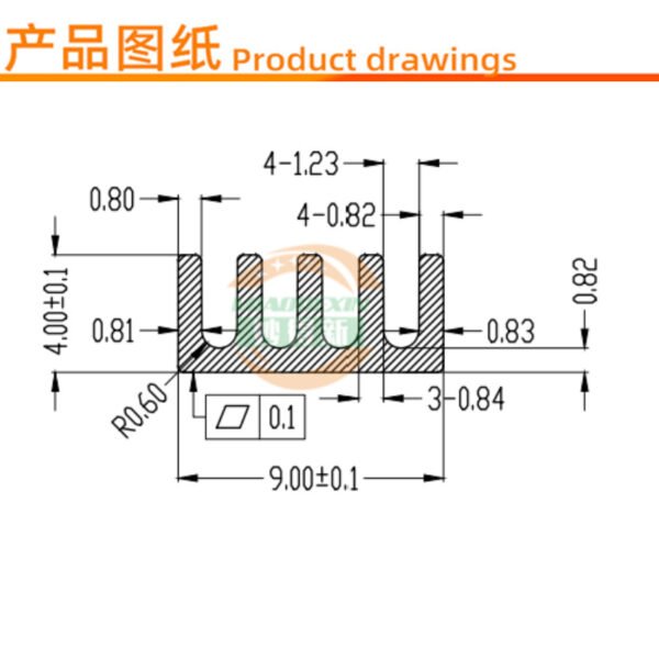 IC / MOSFET Heat Sink 7 × 9 × 4 mm IC / MOSFET Heat Sink 7 × 9 × 4 mm - product detail view