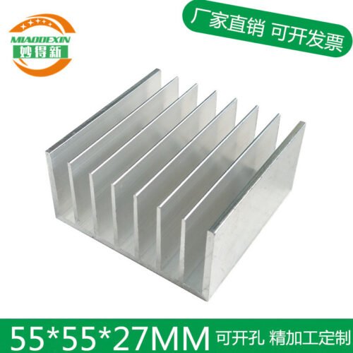 Aluminum Heat Sink 55 × 55 × 27 mm - aluminum heat sink, wholesale from MX Heatsink