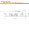 Aluminum Heat Sink 150 × 70 × 11 mm — High Power Aluminum Heat Sink 150 × 70 × 11 mm — High Power - product detail view