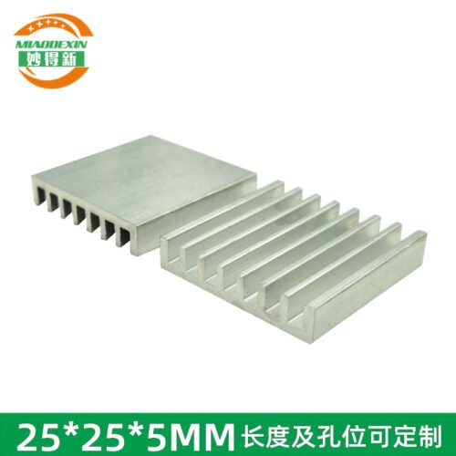IC / MOSFET Heat Sink 25 × 25 × 5 mm - aluminum heat sink, wholesale from MX Heatsink