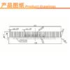 Aluminum Heat Sink 130 × 130 × 17 mm — Dense Fins, High Power - product detail view