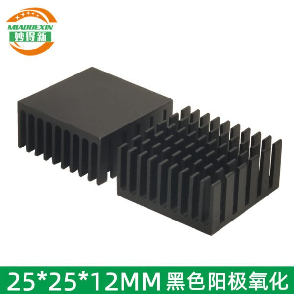 IC / MOSFET Heat Sink 25 × 25 × 12 mm — Black Anodized IC / MOSFET Heat Sink 25 × 25 × 12 mm — Black Anodized - aluminum heat sink, wholesale from MX Heatsink
