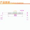 606122048330_main1 Aluminum Heat Sink 50 × 80 × 10 mm — Dense Fins - product detail view