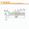 Aluminum Heat Sink 150 × 90 × 20 mm — Dense Fins, High Power - product detail view