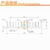 IC / MOSFET Heat Sink 40 × 40 × 8 mm — Black Anodized - product detail view