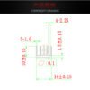 IC / MOSFET Heat Sink 14 × 14 × 10 mm — Black Anodized - product detail view
