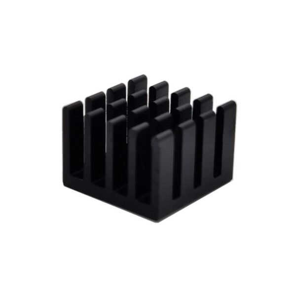 IC / MOSFET Heat Sink 14 × 14 × 10 mm — Black Anodized - product detail view