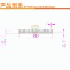 626778660801_2 Aluminum Heat Sink 80 × 80 × 10 mm — Black Anodized - product detail view