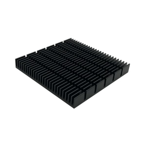626778660801_3 Aluminum Heat Sink 80 × 80 × 10 mm — Black Anodized - product detail view