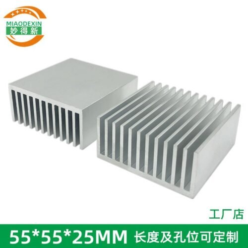 Aluminum Heat Sink 55 × 55 × 25 mm — High Power - aluminum heat sink, wholesale from MX Heatsink