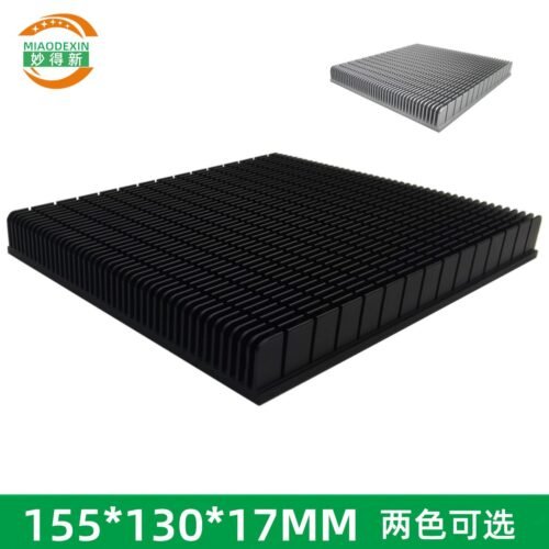 Aluminum Heat Sink 155 × 130 × 17 mm — Black Anodized, High Power Aluminum Heat Sink 155 × 130 × 17 mm — Black Anodized, High Power - aluminum heat sink, wholesale from MX Heatsink