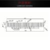 Aluminum Heat Sink 155 × 130 × 17 mm — Black Anodized, High Power - product detail view