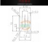 GPU / VRAM Heat Sink 40 × 9 × 12 mm — Black Anodized - product detail view