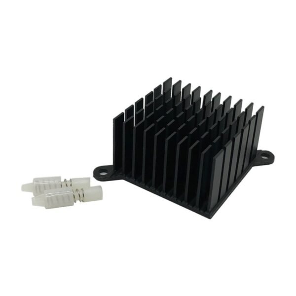 661041424646_3 Northbridge / Chipset Heat Sink 38 × 38 × 23 mm — Black Anodized, with Mounting Holes - product detail view