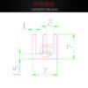 IC / MOSFET Heat Sink 7 × 7 × 7 mm — with Thermal Tape - product detail view