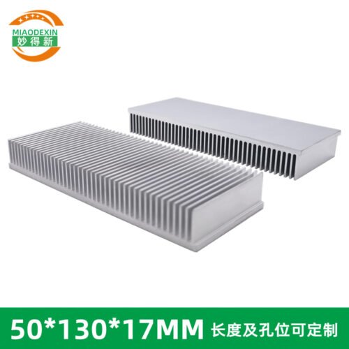 Aluminum Heat Sink 50 × 130 × 17 mm — Dense Fins, High Power Aluminum Heat Sink 50 × 130 × 17 mm — Dense Fins, High Power - aluminum heat sink, wholesale from MX Heatsink