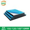 Aluminum Heat Sink 100 × 100 × 10 mm — with Thermal Tape, Black Anodized, Dense Fins Aluminum Heat Sink 100 × 100 × 10 mm — with Thermal Tape, Black Anodized, Dense Fins - aluminum heat sink, wholesale from MX Heatsink