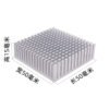 841194772716_2 Aluminum Heat Sink 50 × 50 × 15 mm — with Thermal Tape, Black Anodized, High Power - product detail view