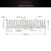 IC / MOSFET Heat Sink 80 × 50 × 11 mm — with Thermal Tape, Dense Fins - product detail view